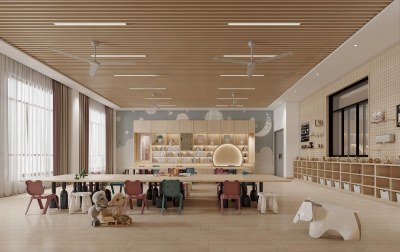 现代幼儿园3D模型下载